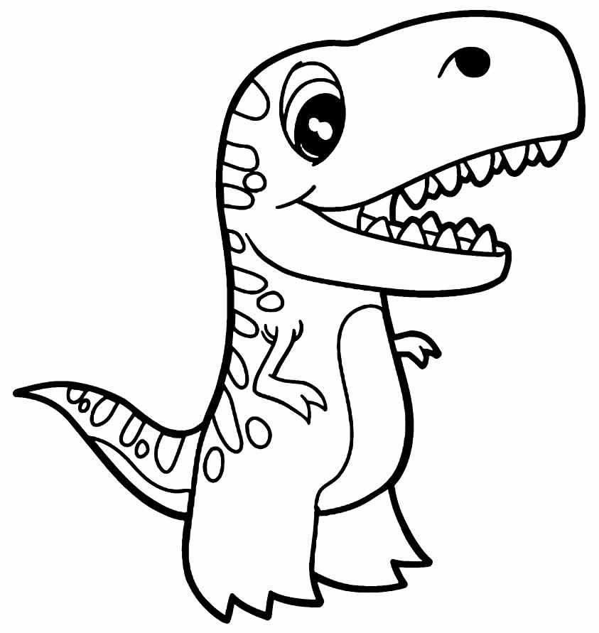 desenhos de t rex para colorir 3