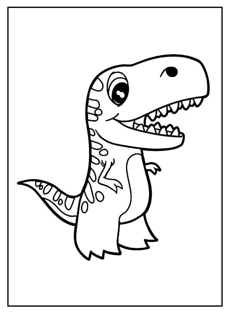 desenhos de t rex para colorir 4 1