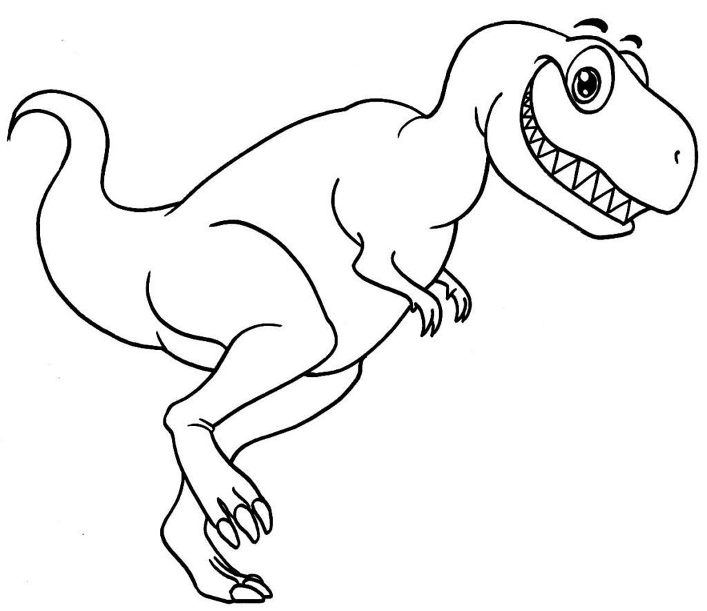 desenhos de t rex para colorir 4