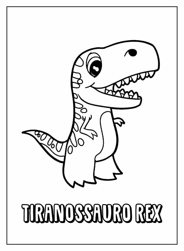 desenhos de t rex para colorir 5 1