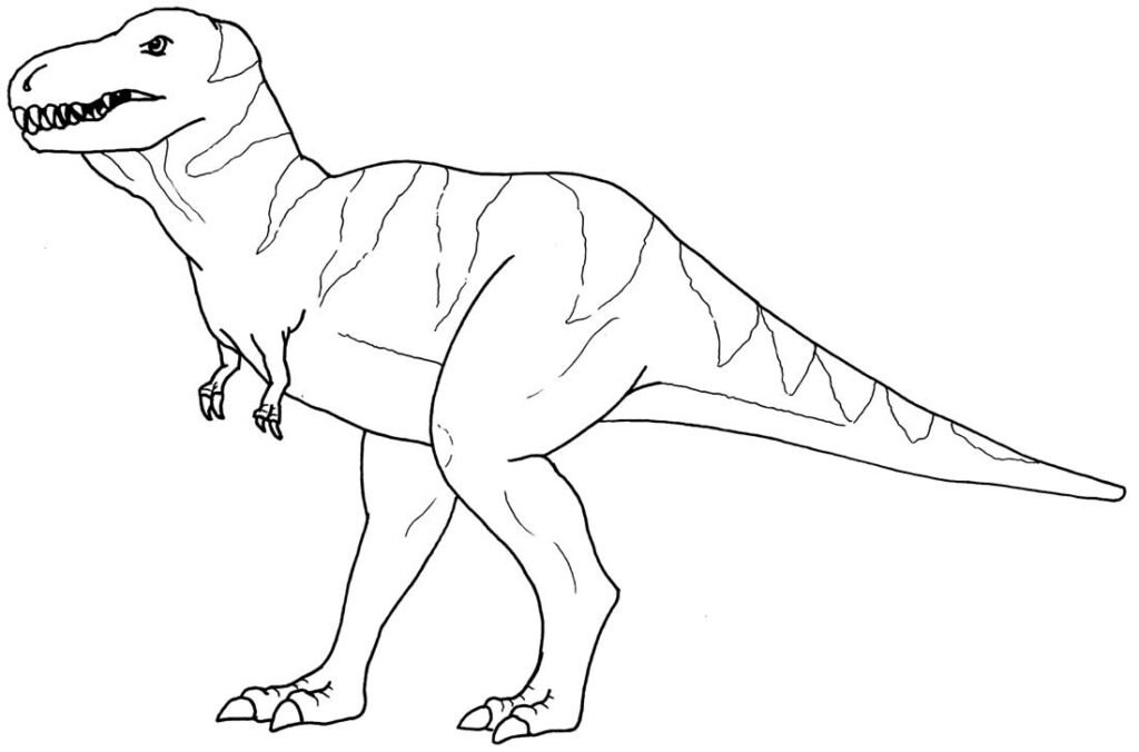 desenhos de t rex para colorir 5