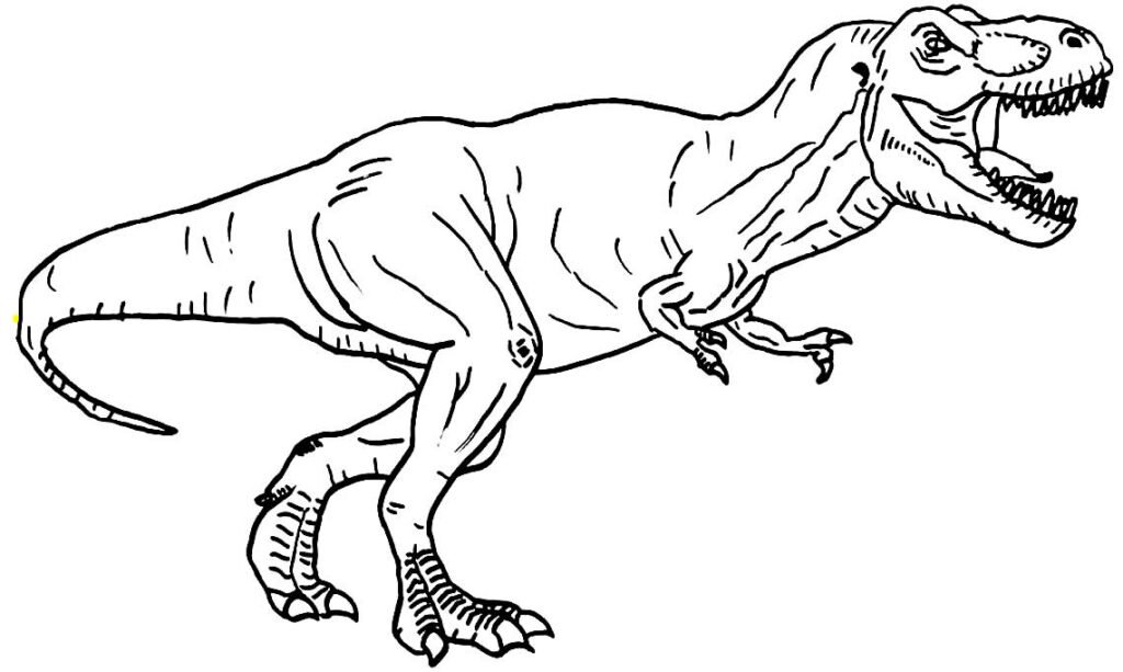 desenhos de t rex para colorir 7