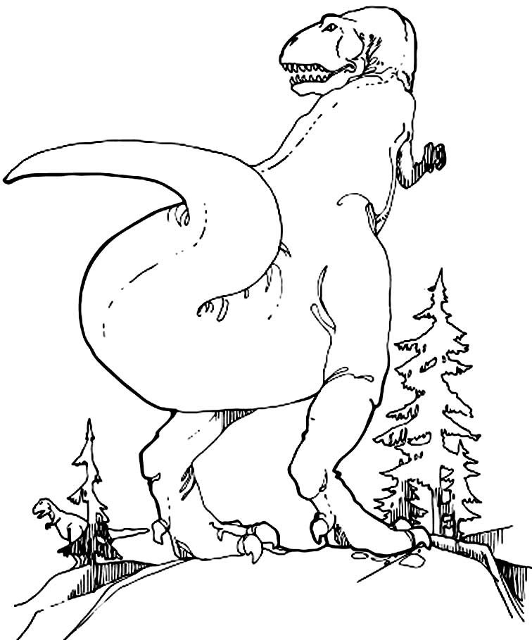 desenhos de t rex para colorir 8