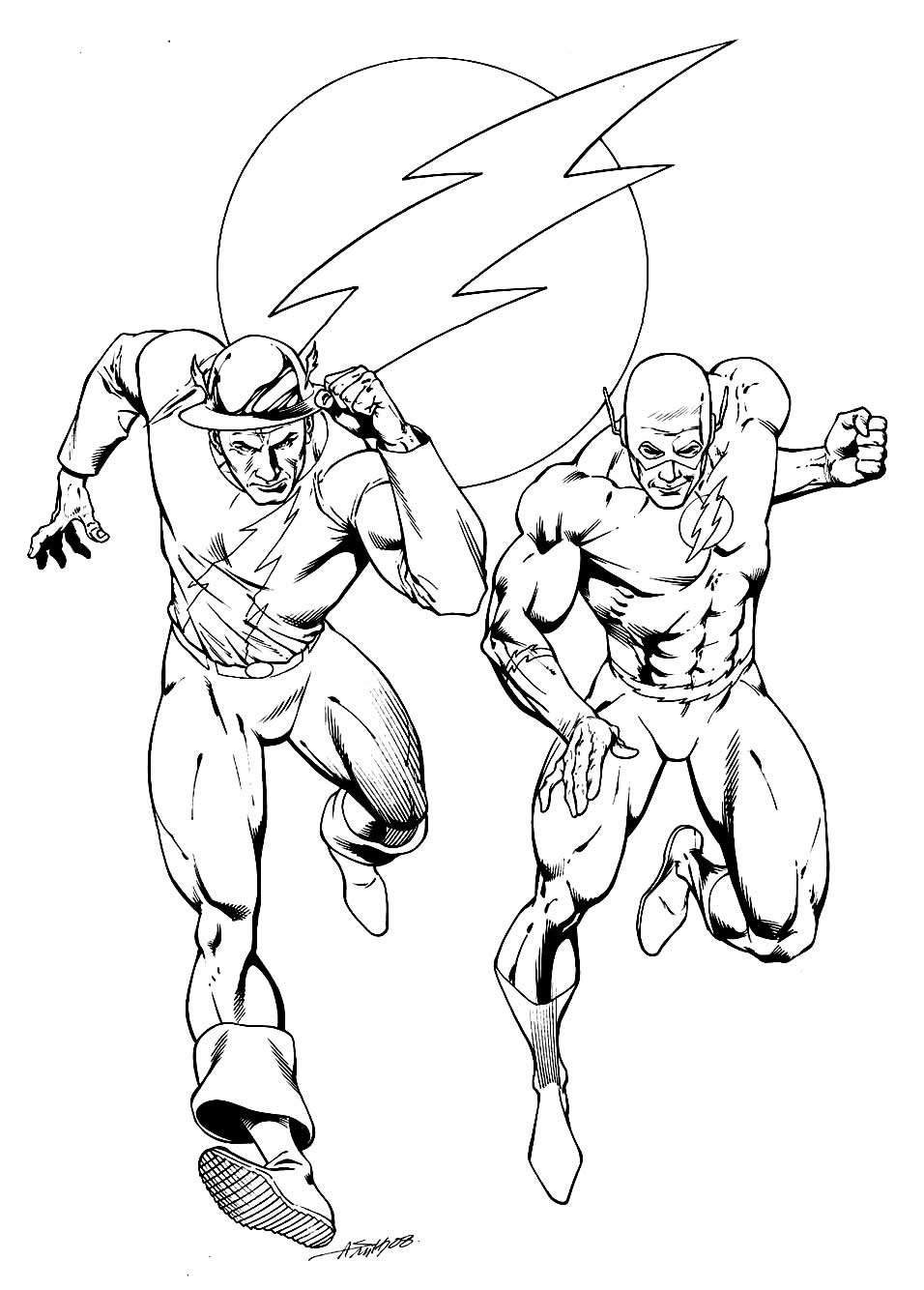 Desenhos Do Flash Para Colorir E Imprimir