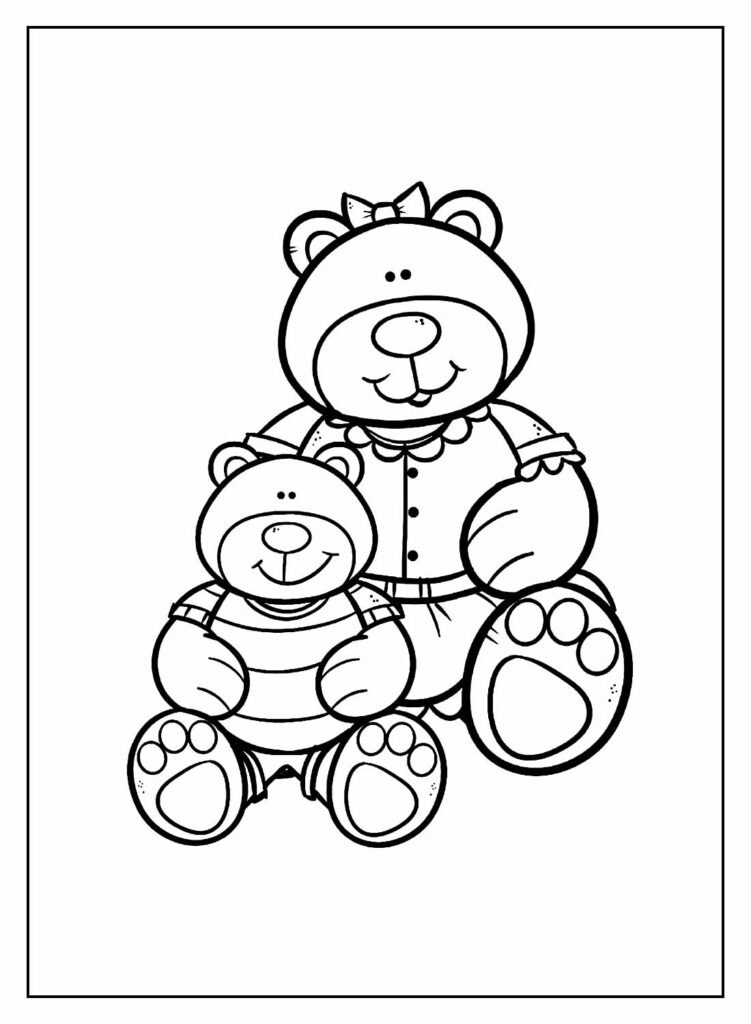 desenhos de ursinho para colorir 25