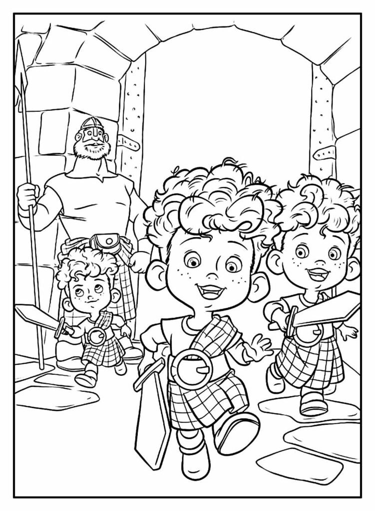 desenhos de valente para colorir 12