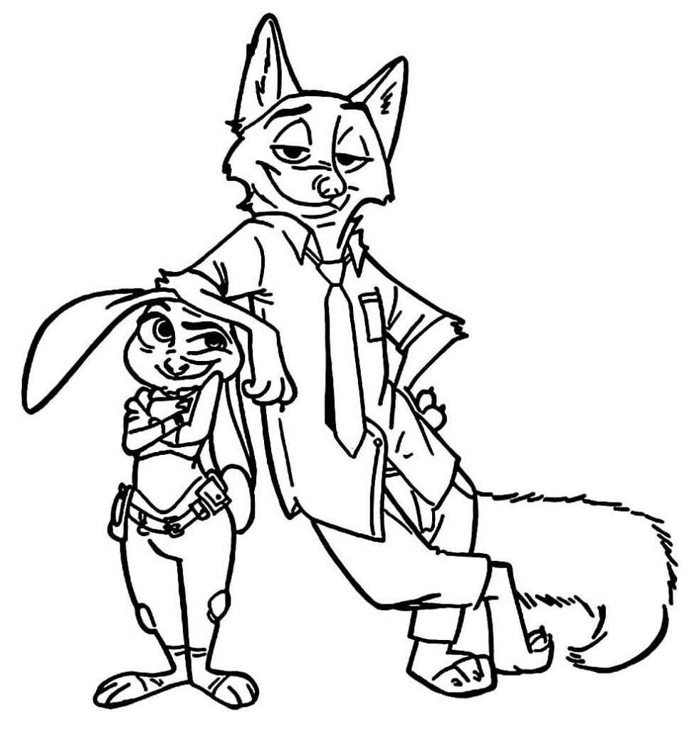 desenhos de zootopia para colorir 13