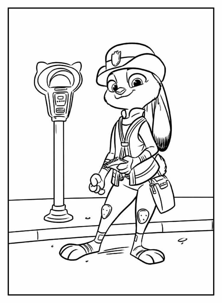 desenhos de zootopia para colorir 17