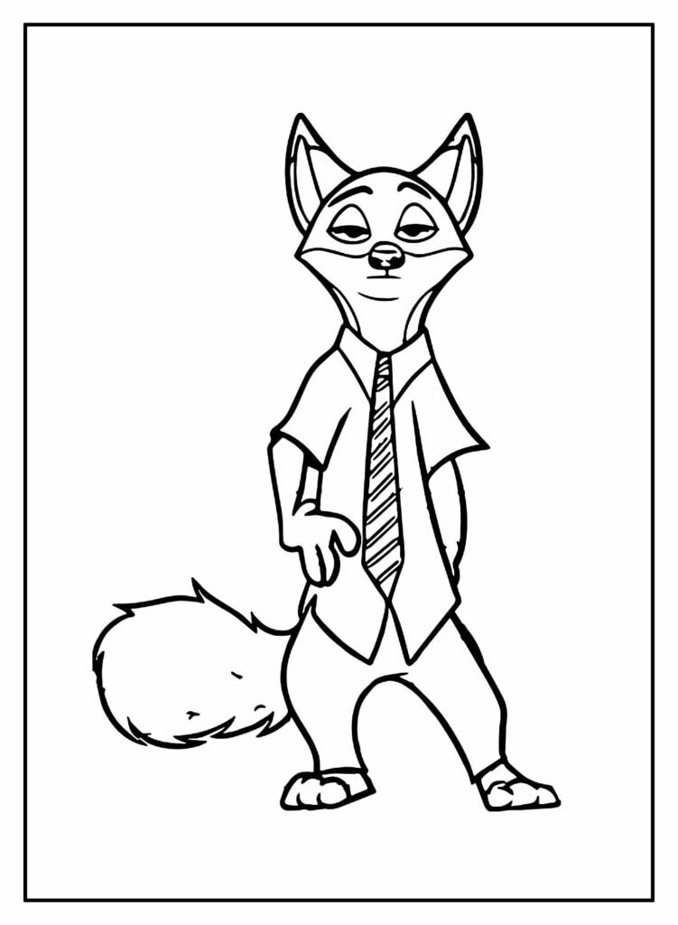 desenhos de zootopia para colorir 21