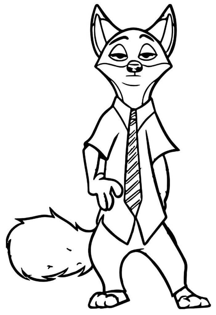 desenhos de zootopia para colorir 22