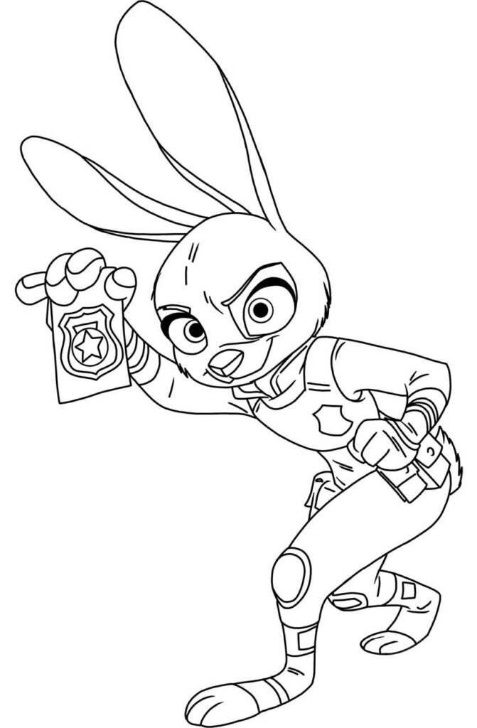 desenhos de zootopia para colorir 25