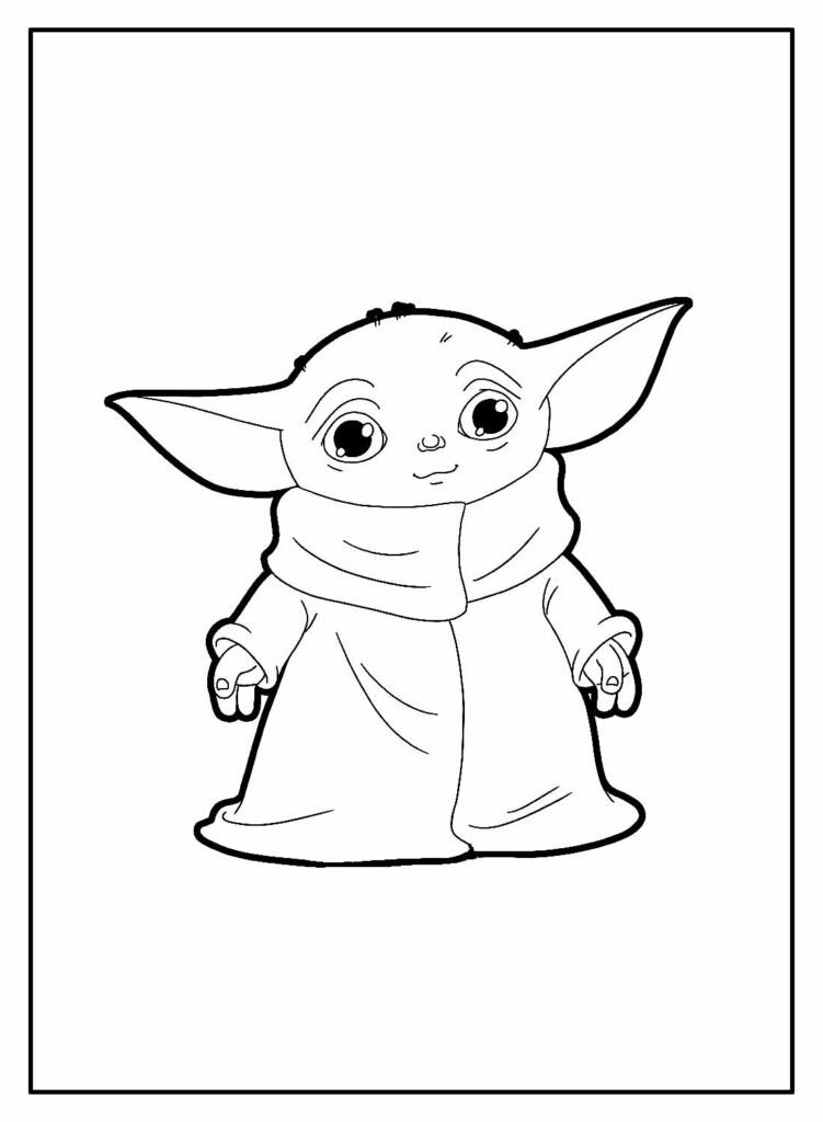 desenhos do baby yoda para colorir 10