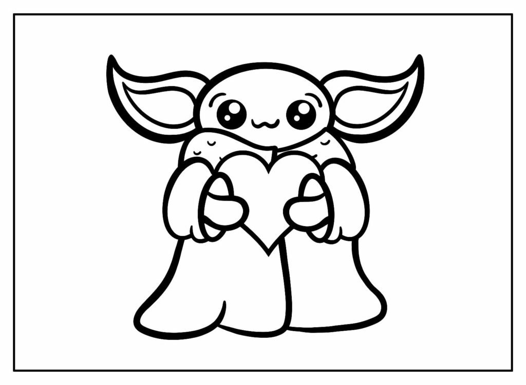 desenhos do baby yoda para colorir 14