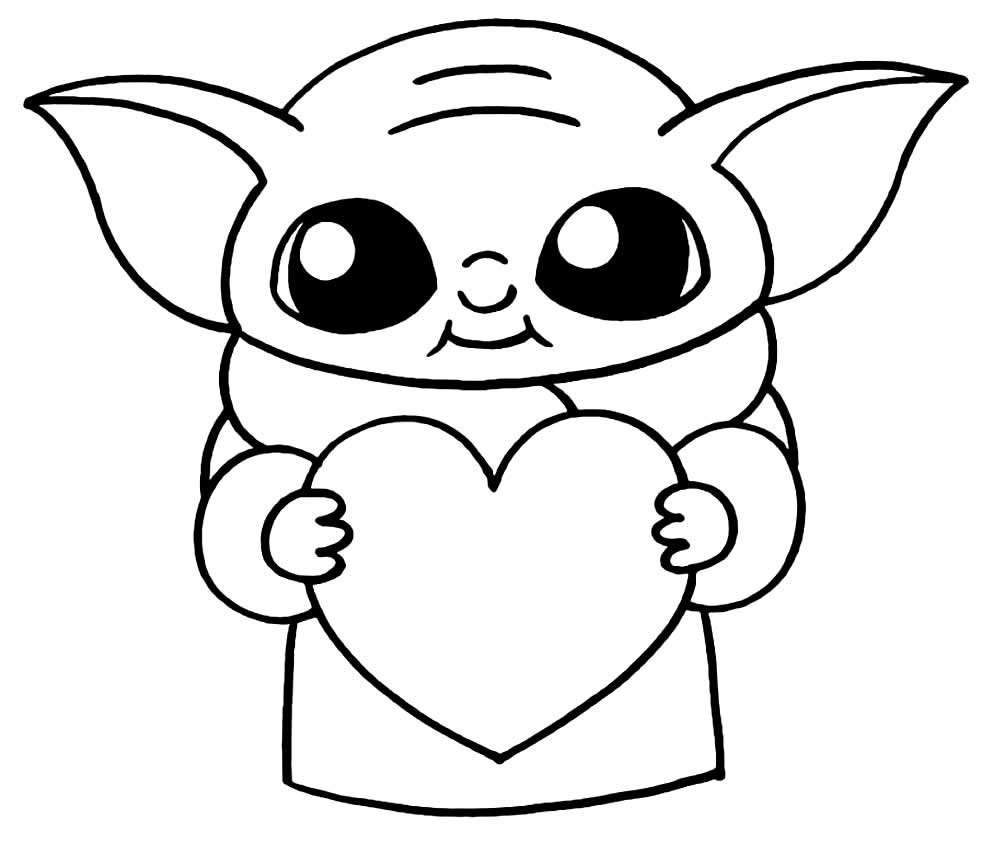 desenhos do baby yoda para colorir 17