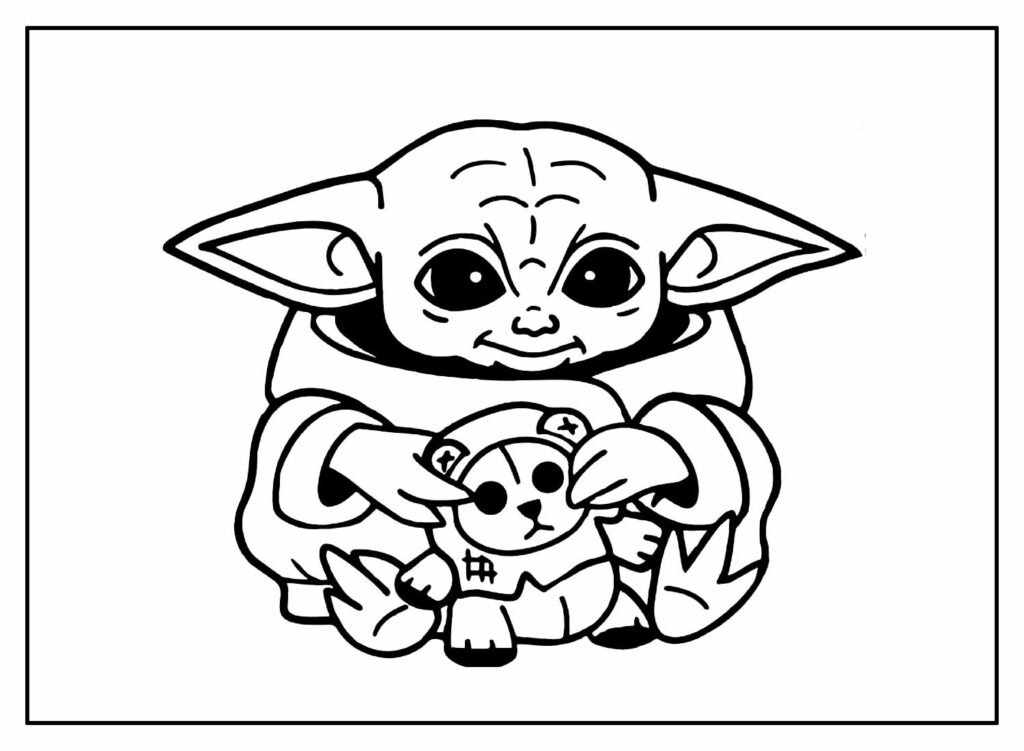 desenhos do baby yoda para colorir 19