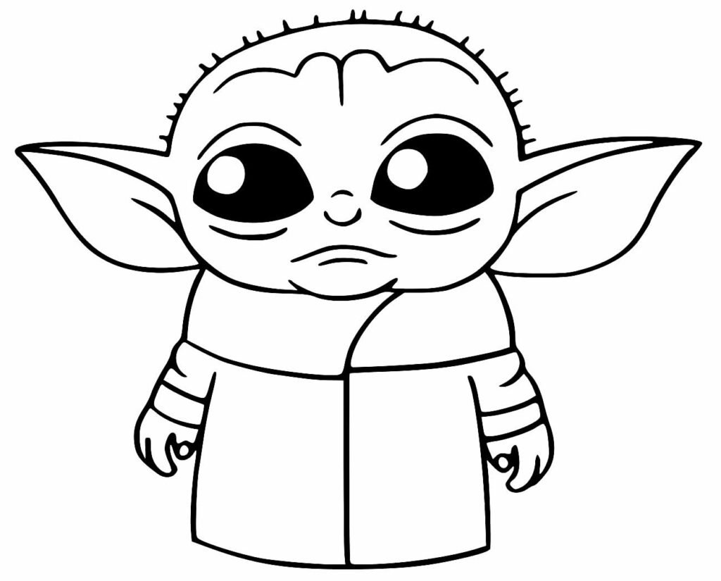 desenhos do baby yoda para colorir 22