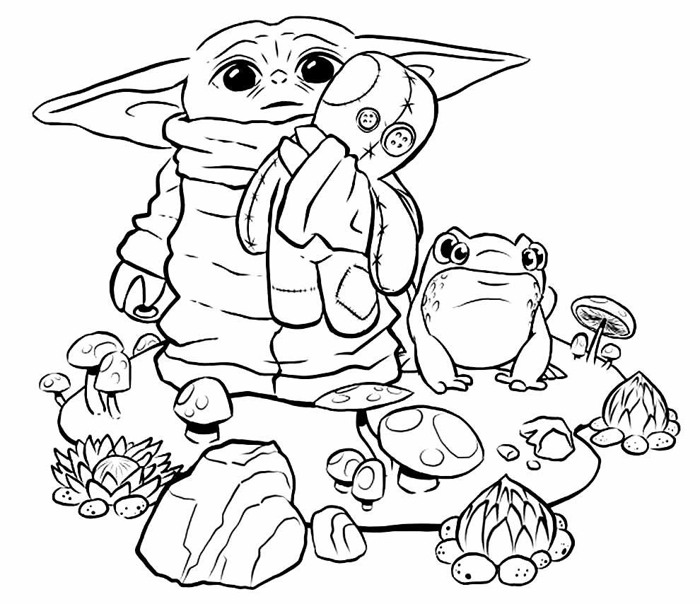 desenhos do baby yoda para colorir 25