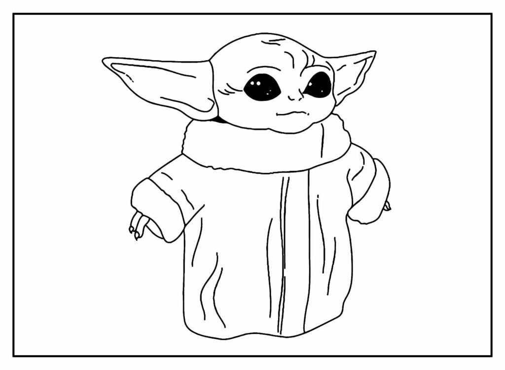 desenhos do baby yoda para colorir 6