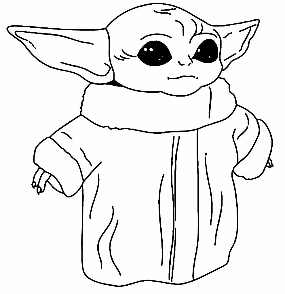 desenhos do baby yoda para colorir 8