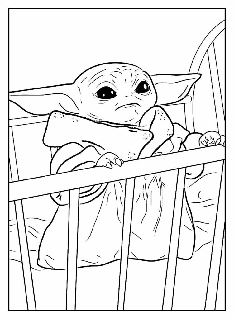 desenhos do baby yoda para colorir 9