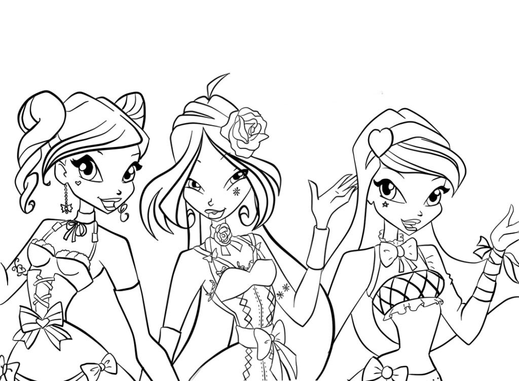 desenhos para colorir da winx