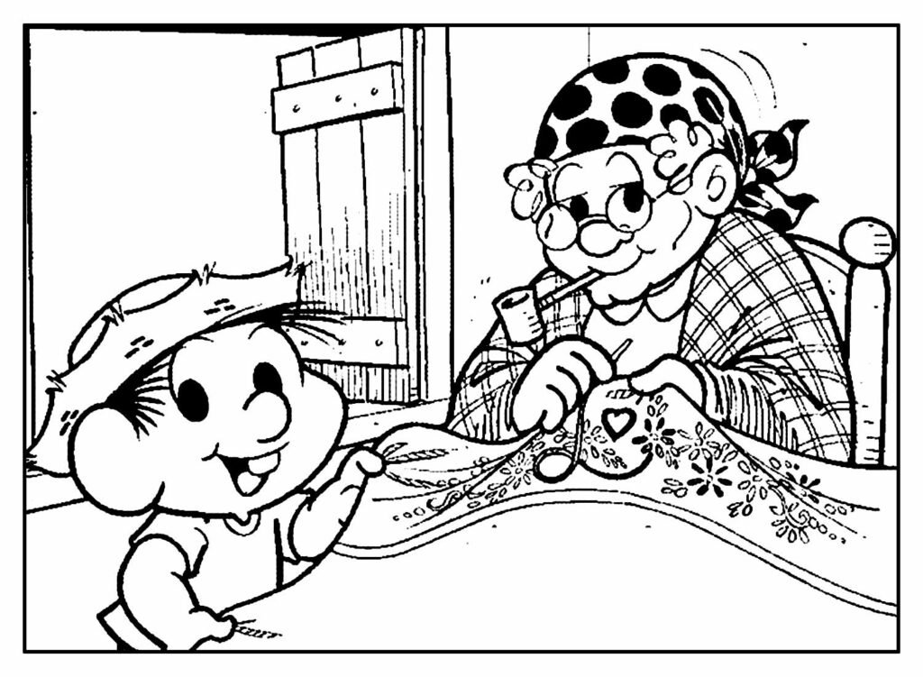 desenhos para colorir do chico bento 14