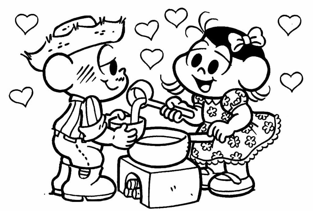 desenhos para colorir do chico bento 15