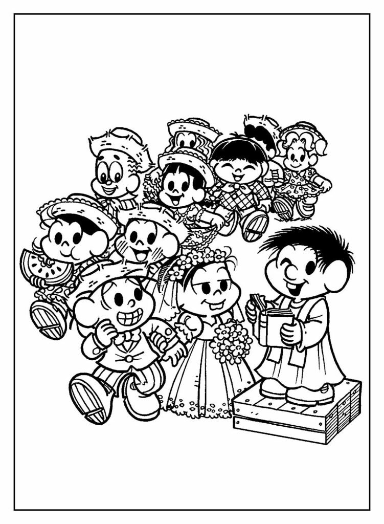 desenhos para colorir do chico bento 19