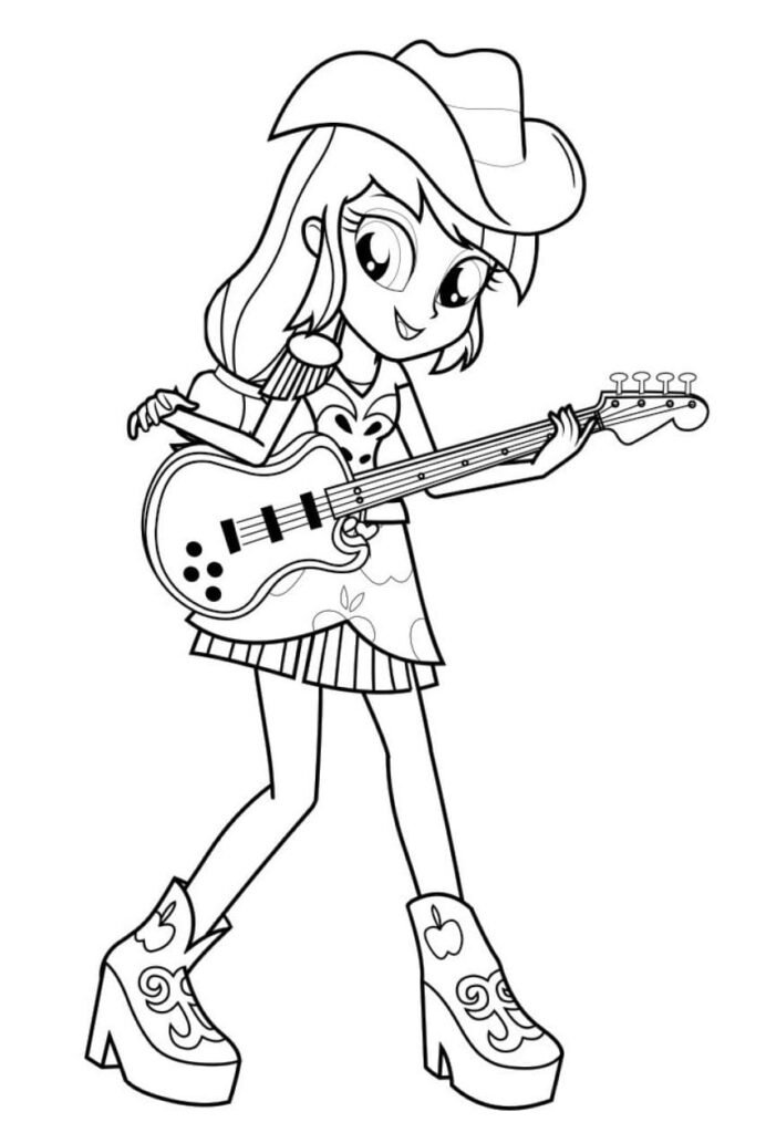 desenhos para colorir equestria girls country