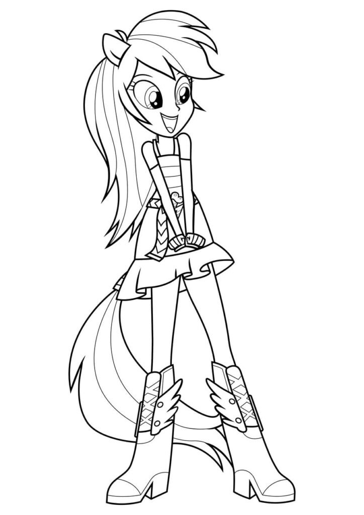 desenhos para colorir equestria girls poney