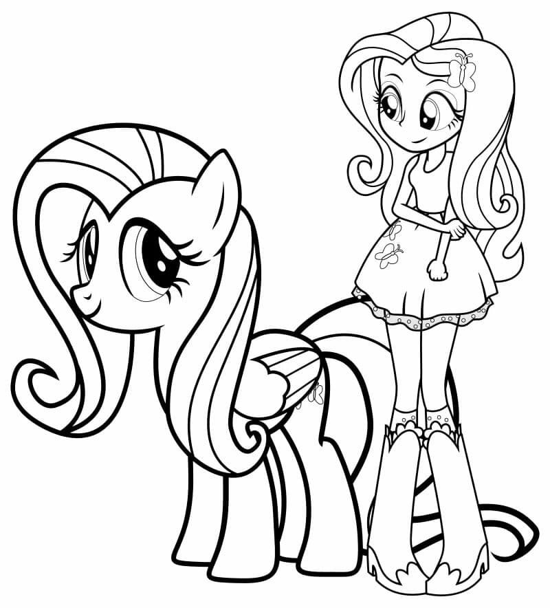 desenhos para colorir equestria girls poney lindo