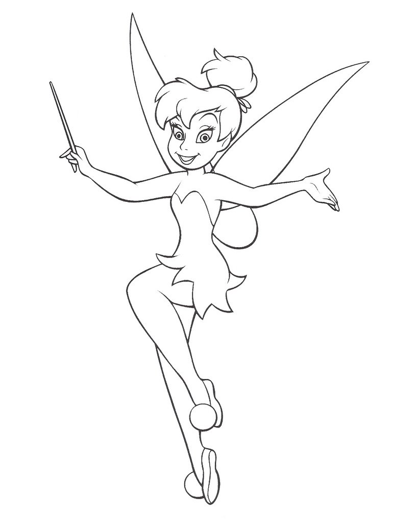 desenhos para imprimir da tinker bell