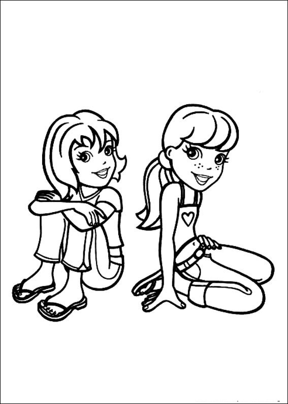 desenhos polly pocket para colorir a4