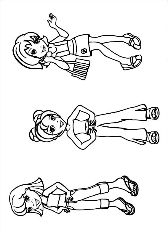 desenhos polly pocket para colorir amigas juntas