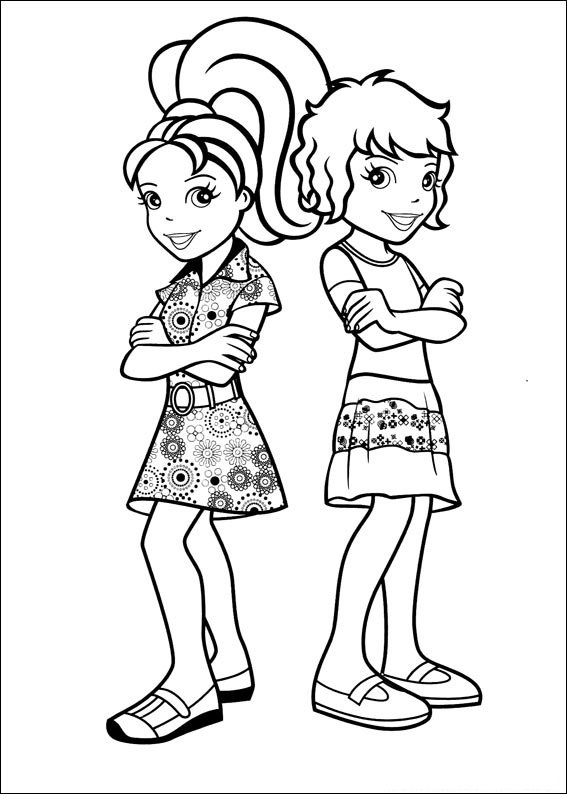 desenhos polly pocket para colorir braco cruzado