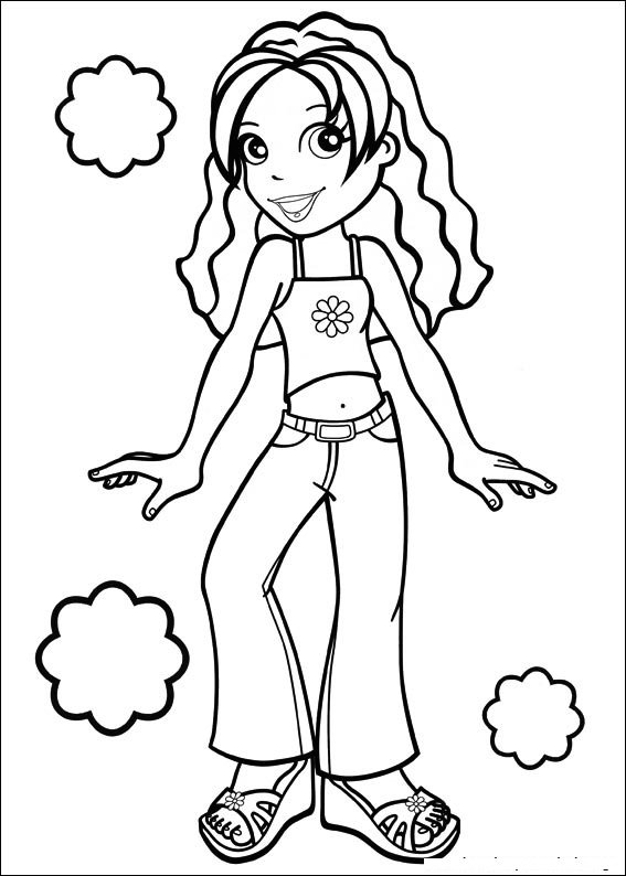 desenhos polly pocket para colorir linda 2