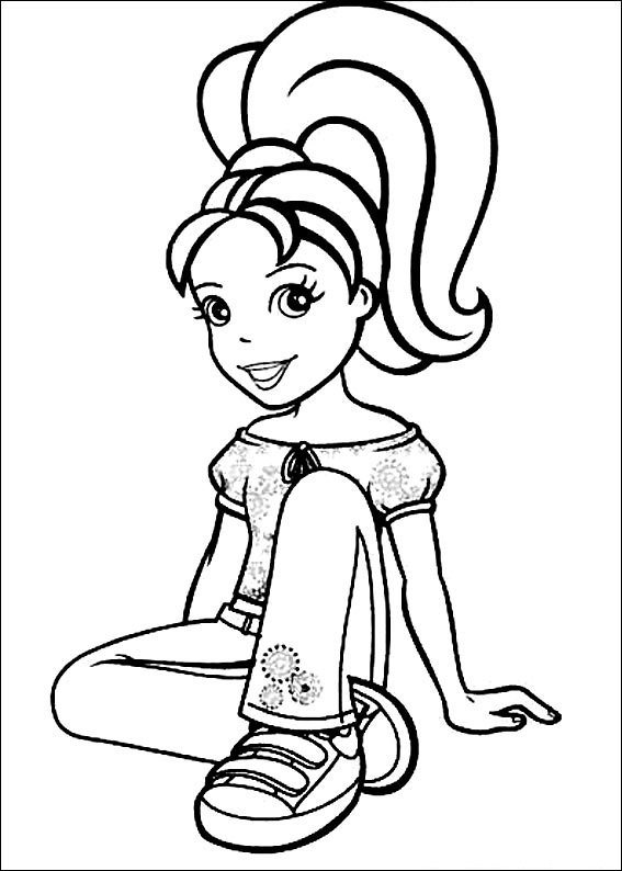 desenhos polly pocket para colorir sit