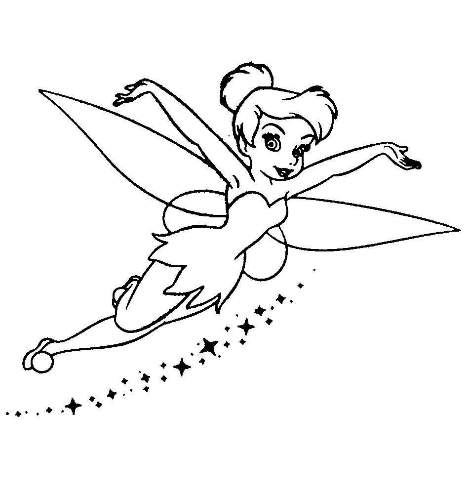 desenhos tinkerbell colorir pintar