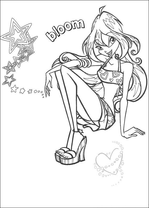 desenhos winx para colorir bloom