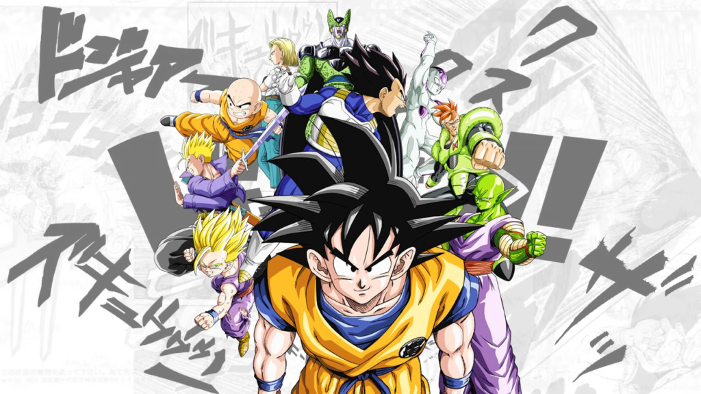 dragon ball z para colorir