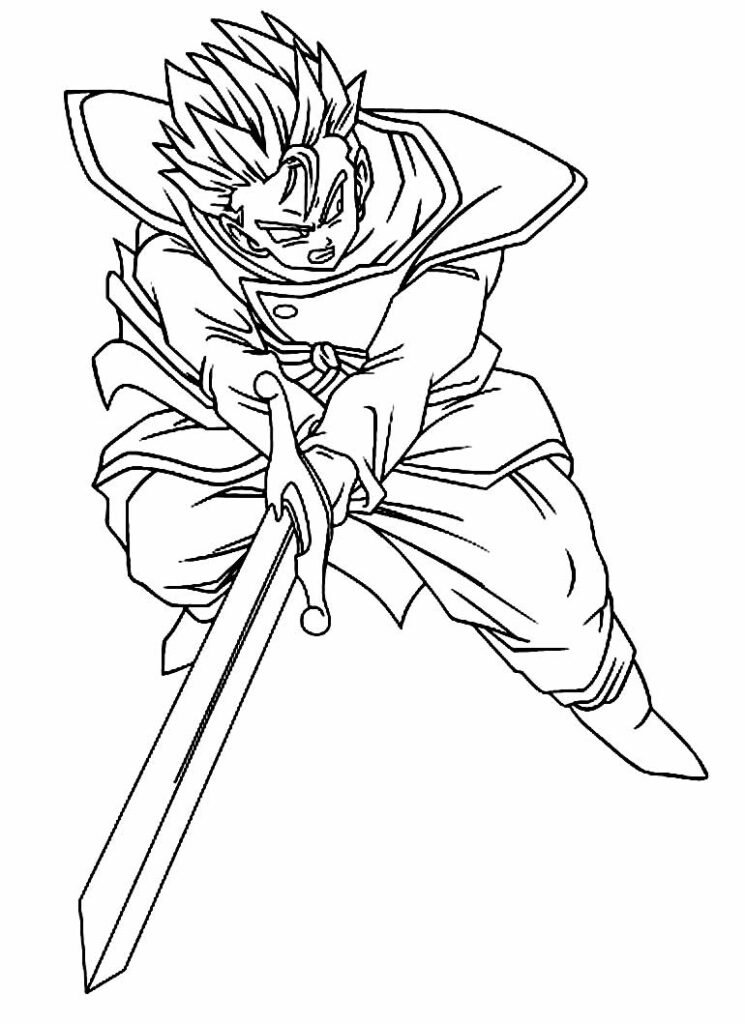 Colorir Goku de Dragon Ball Z - Muito Fácil - Colorir e Pintar  Dragon  coloring page, Super coloring pages, Dragon ball painting