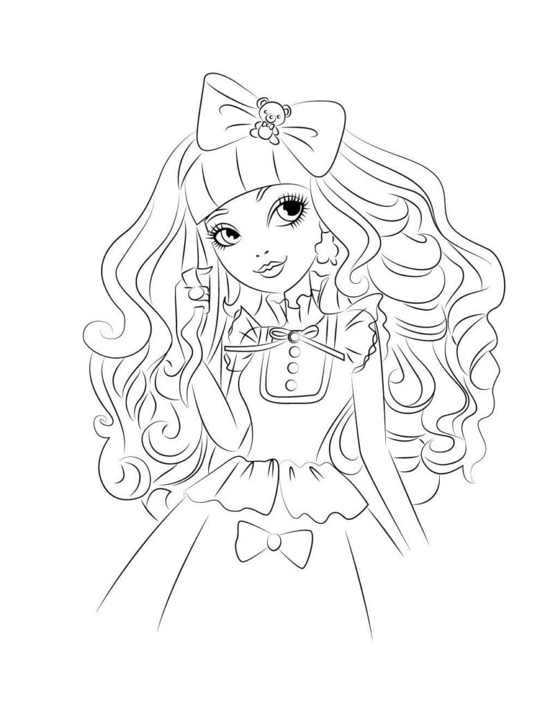 ever after high para colorir alice