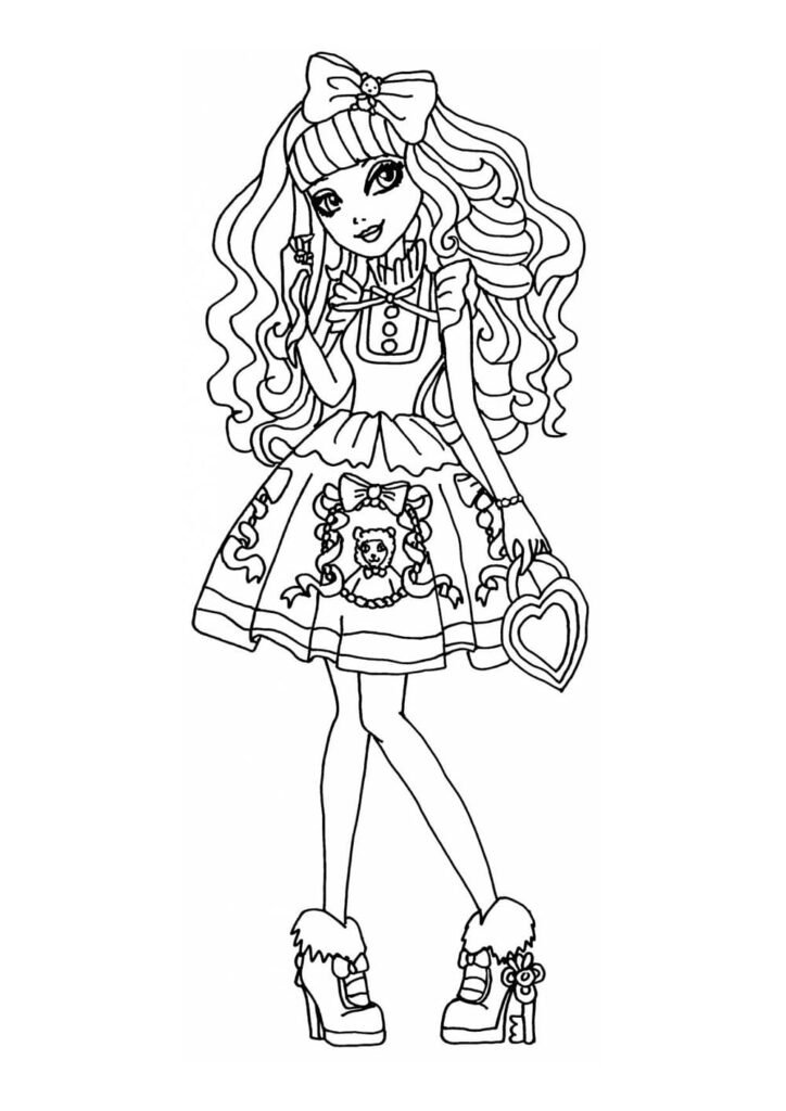 ever after high para colorir bolsa 2