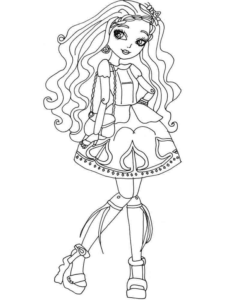 ever after high para colorir bonita