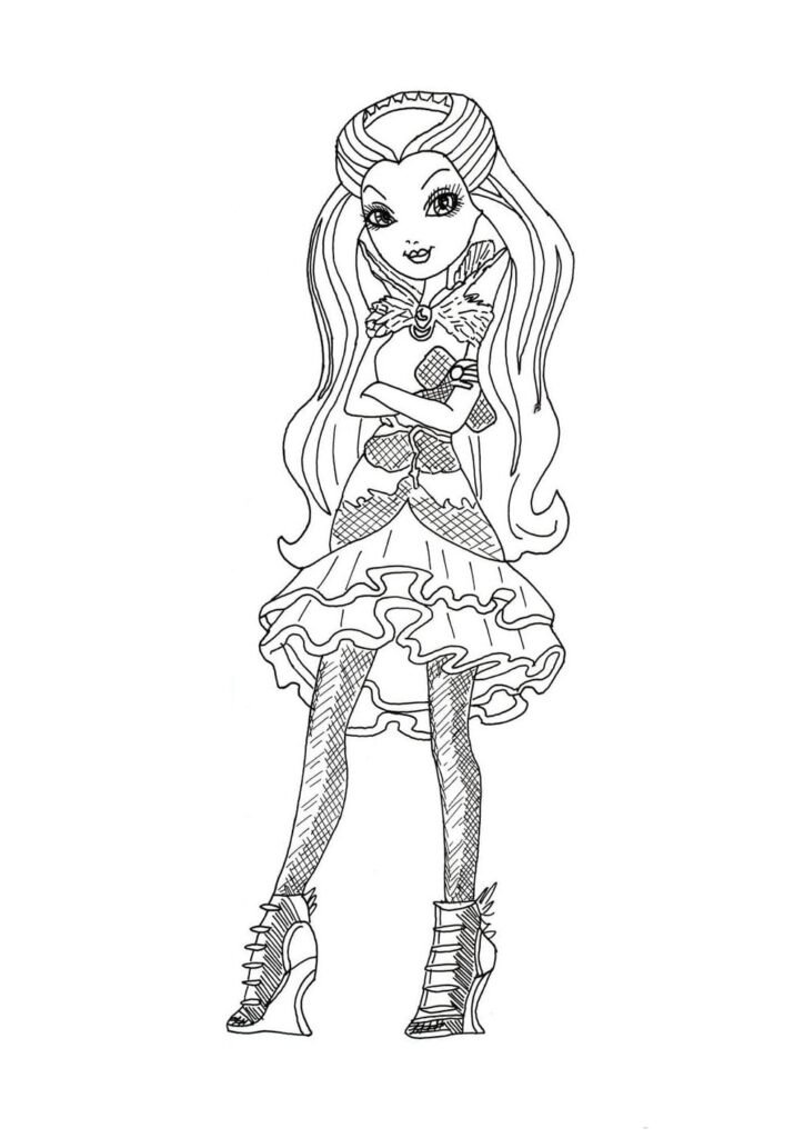 ever after high para colorir braco cruzado