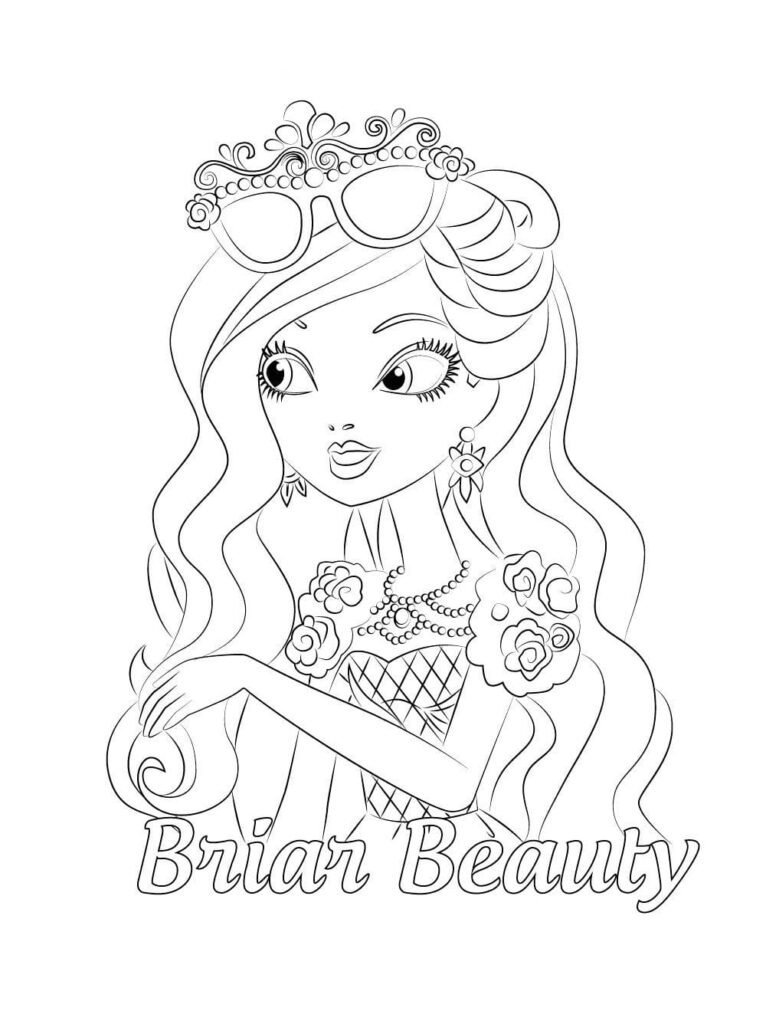 ever after high para colorir brian beauty