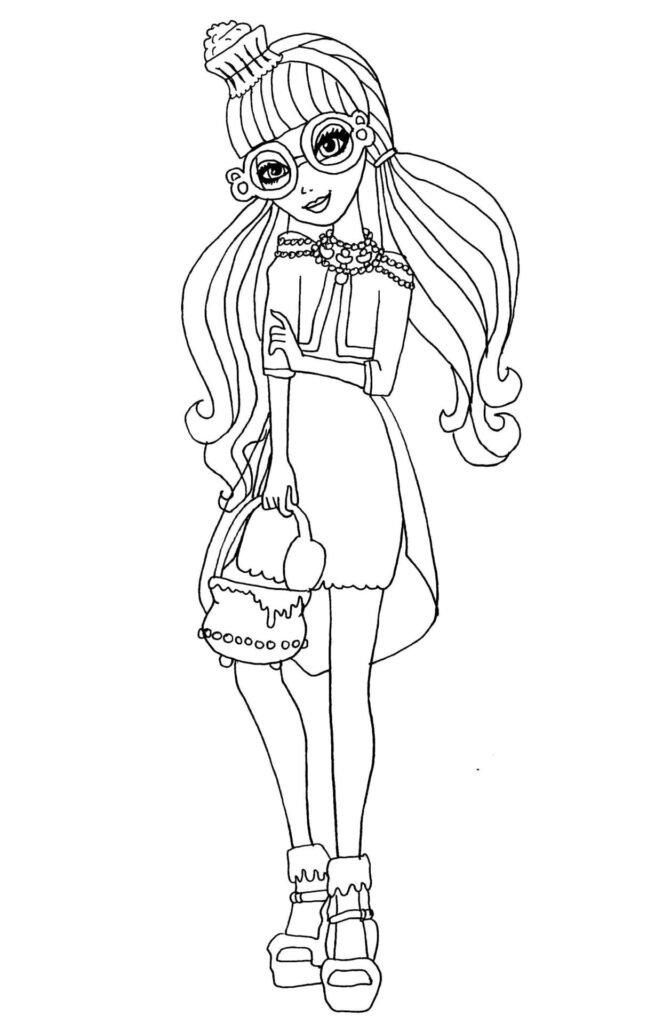 ever after high para colorir cupckae