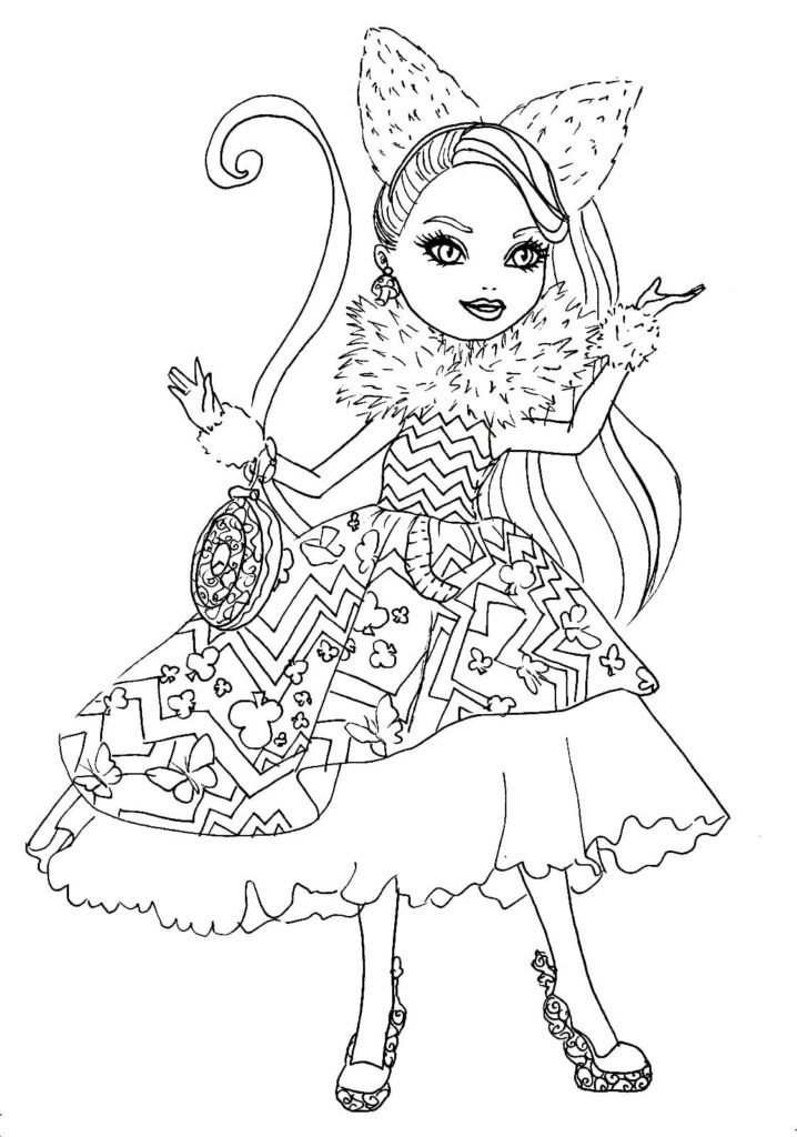 ever after high para colorir girls