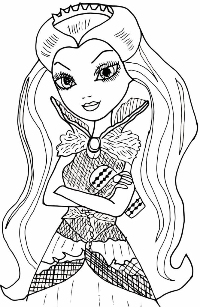 ever after high para colorir malevola