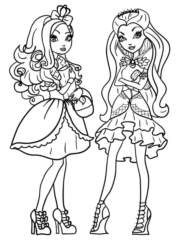 ever after high para colorir meninas 2